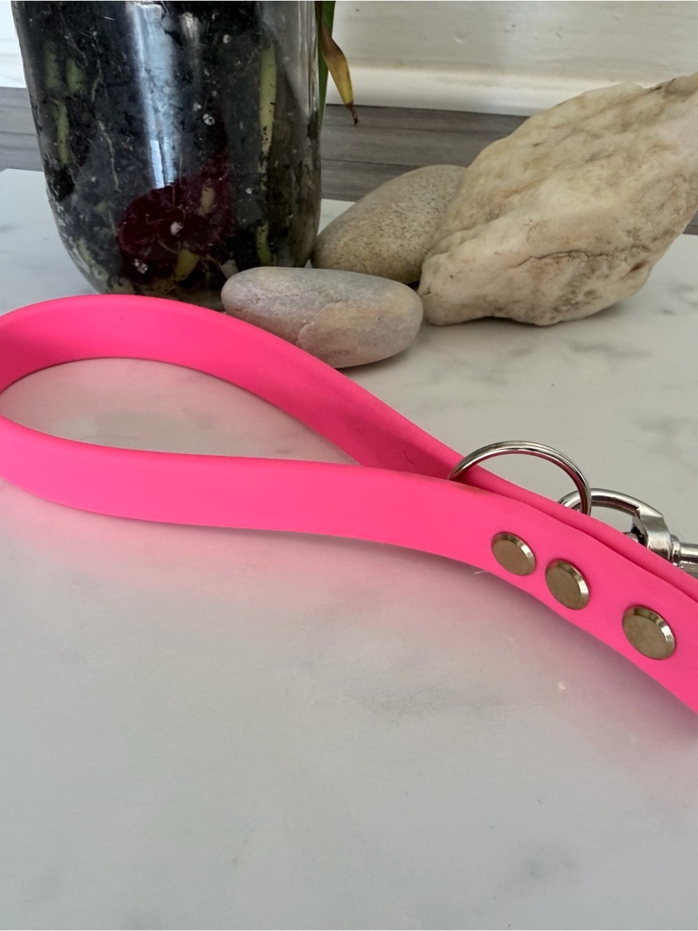 Silicone Wristlet Key Loop in Hot Pink
